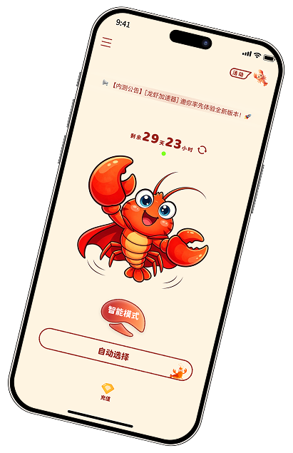 龙虾加速器界面